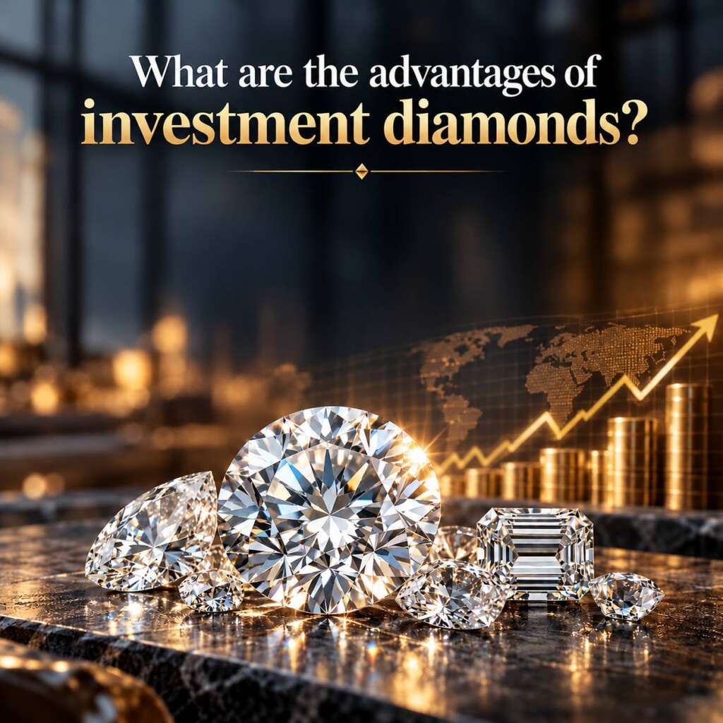 What are the advantages of investment diamonds?
